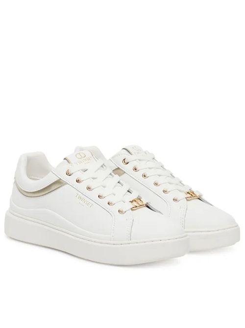 SNEAKERS WITH CONTRASTING INSERTS TWIN SET | 252TCP02007049 BIC.OTTICO/ORO